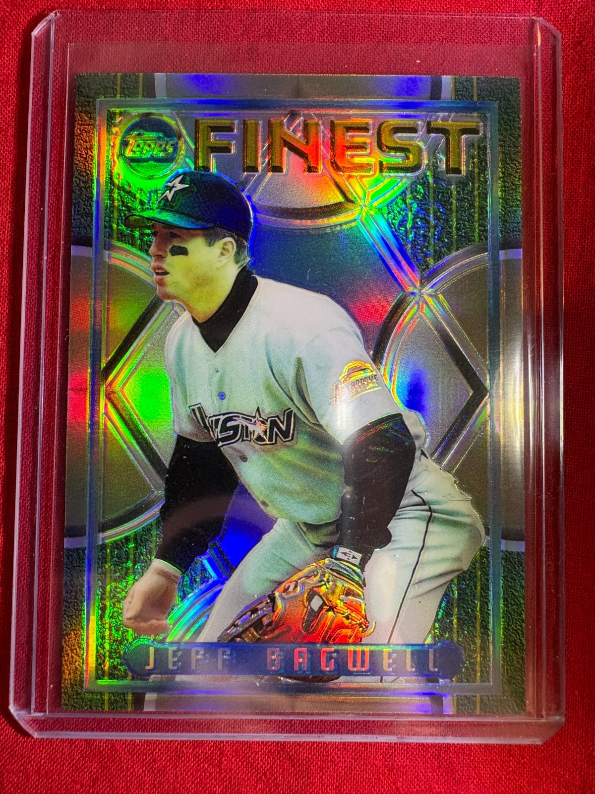 JEFF BAGWELL 1995 FINEST "REFRACTOR" PARALLEL CARD #117 GORGEOUS