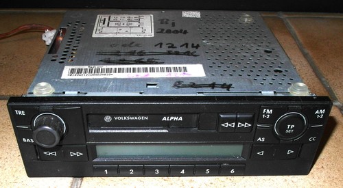 Kassettenradio VW Alpha u. a. f. Polo um BJ 2004 - gebraucht