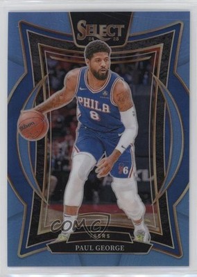 2024-25 Panini Select Concourse Light Blue Prizm 80/299 Paul George #37 0b3