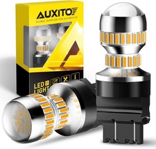 Amber 3157 LED Bulbs for Turn Signal Marker Lights 2 Pack