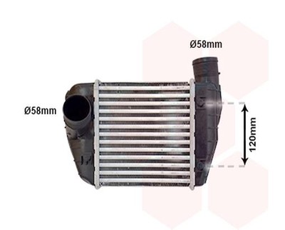 Ladeluftkühler luftgekühlt Aluminium passend für Audi A6 Avant 4F5 C6 4F2