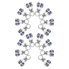 16 Pcs Sliding Curtain Track System Silent Wheel Pulleys