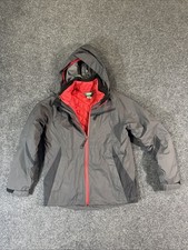 Vintage LL BEAN Youth Large Gray Insulated Removable Liner Jacket Winter Coat