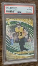 2025 Absolute Jack Sawyer Green Waves Rookie #19/60 PSA 10 Gem Mint Steelers