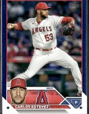 2023 Topps Update Series - Carlos Estevez #US63 Royal Blue