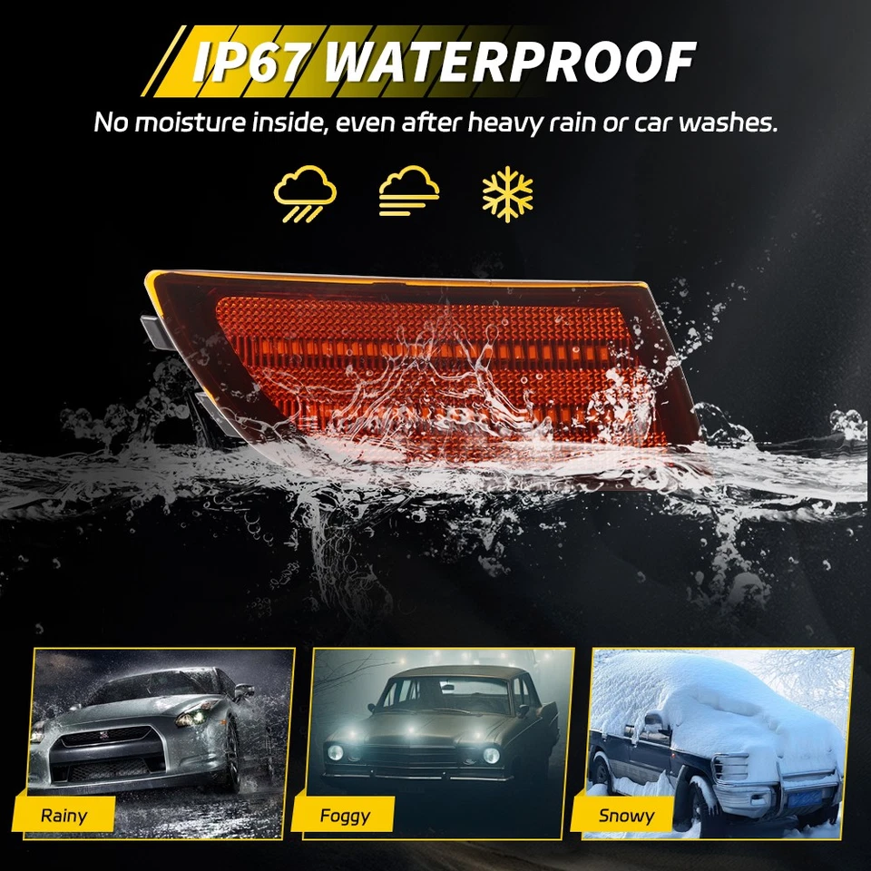 2X Luces LED de esquina delanteras ámbar completas para 91-95 Toyota MR-2 MR2 SW20 Foto 4 de 4