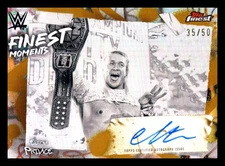 Elton Prince 2025 Topps Finest WWE #FMS-ELT Finest Moments Auto Gold /50