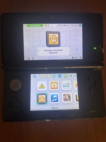 Nintendo 3DS Cosmo Black CTR-001 System With Charger Tested Working New Battery