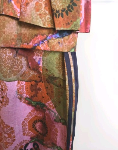 Anthropologie Ashish N Soni Dress Womens Medium Blue Multi Floral Peplum NWT - Picture 11 of 13