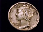 1934-D  Mercury Dime,  Very Fine to nearly Extra Fi ne grade