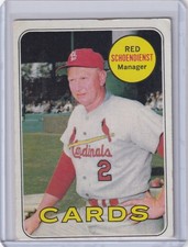 1969 Topps Baseball #462 Red Schoendienst - St. Louis Cardinals
