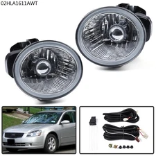 Front Fog Lights W/ Bulbs+Switch+Wiring Fit For 02-04 Nissan Altima/03-05 Murano