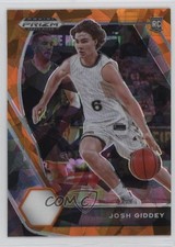 2021-22 Panini Prizm Draft Picks Orange Ice Prizm Josh Giddey #17 10k8