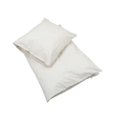 Linge de lit coton Konges Sløjd rayé 70x100 40x45cm coton bio bleu