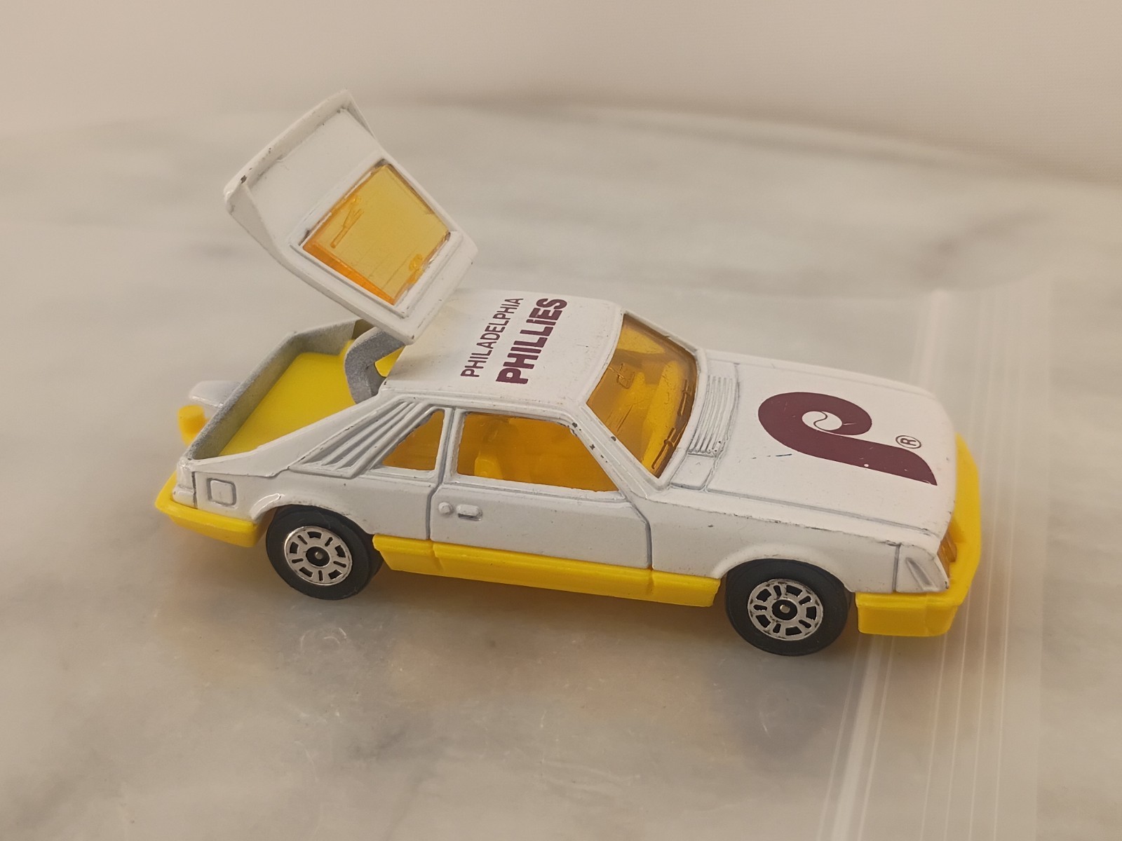 Vintage Corgi Baseball Trading Cars Ford Mustang Cobra - Philadelphia Phillies