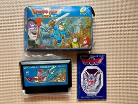 Famicom Dragon Quest I.II.III.IV Box and manual 4-piece set Dragon Quest
