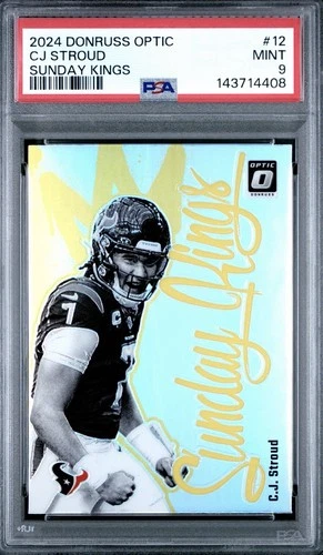 2024 PANINI DONRUSS OPTIC SUNDAY KINGS #12 CJ STROUD CASE HIT SSP PSA 9