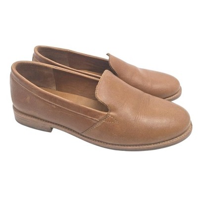Patina Portland Leather Slip-On Loafers Women s Size 10.5 Cognac Brown
