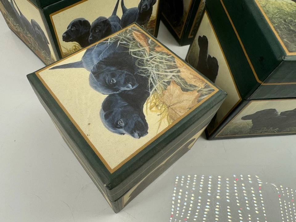 Bob's Boxes Love Of Dogs Set of Nesting Lang Card Co John Weiss Black Labrador - Image 4 of 4