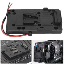 V Mount V‑Lock Battery Plate Adapter for  DSLR Video Camera with D‑Tap Cable