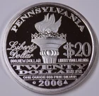 2006 20 Liberty NORFED Pennsylvania 1 troy oz .999 fine silver round