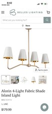 Savoy House 4-Light Linear Chandelier, Natural Brass - M10078NB