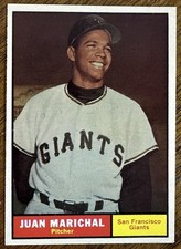 1961 TOPPS JUAN MARICHAL ROOKIE RC BASEBALL CARD #417 NICE CARD! READ DESC. rookie card picture
