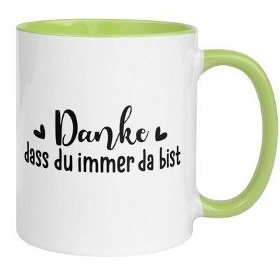Tasse Danke    Danke dass du immer da bist    Dankeschön Geschenke Freundin