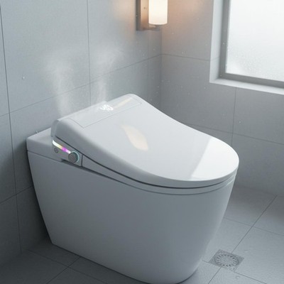 Intelligenter Toilettensitz einstellbarer Wasserdruck Toilettensitz mit Bidet