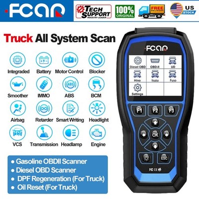 FCAR F506PRO Full Systems Scanner for Isuzu Fuso Hino UD DPF Oil ABS Reset