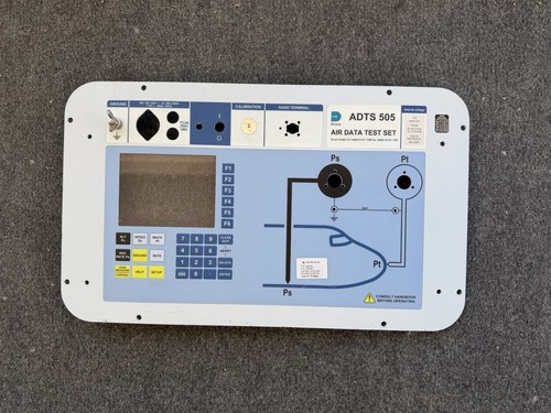 BARFIELD DPS450/DRUCK ADTS505 PITOT STATIC TEST SET FACEPLATE - LAST ONE!