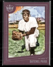 2019 Panini Diamond Kings #21b Satchel Paige Framed Plum Kneeling