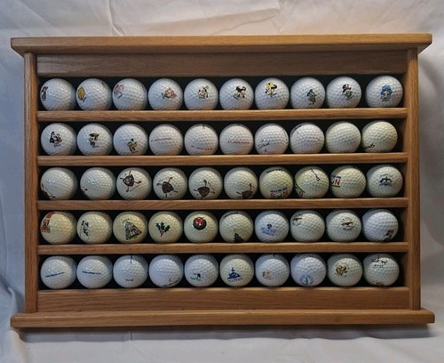 Golf Ball Display Rack Loaded With Golf Balls, Disney, Christmas, And Many More!