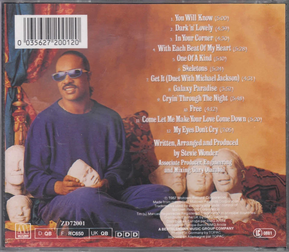 Funk Soul CD Stevie Wonder - Characters - Bild 2 von 2