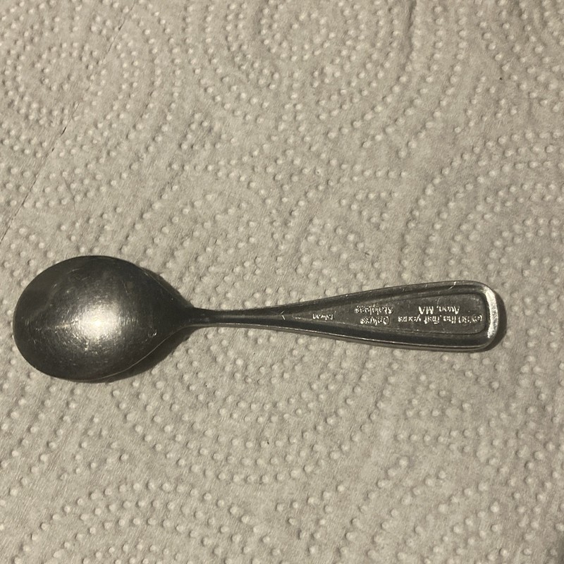 1 Vintage THE FIRST YEARS Spoon Baby Child Stainless Feeding 1980 Made In Japan