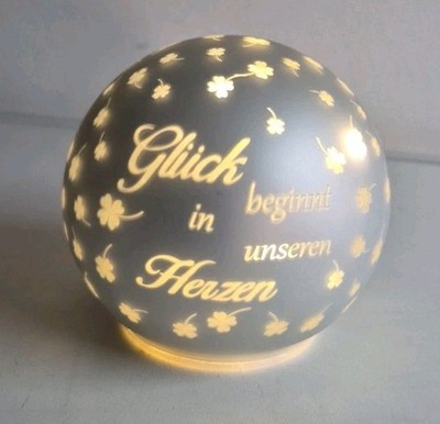 Deko - Kugel Lampe, formano, Spruch, Timer, Geschenk, Licht, Dekoration, Neu  