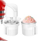 Ice Cream Attachment for Kitchenaid Stand Mixer with 250ML Frozen Bowl Compatibl