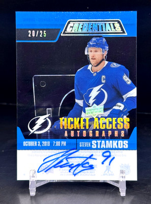 2021-22 Credentials - Steven Stamkos #TAA-SS - Ticket Access Acetate Auto /25