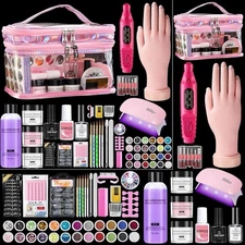 Acrylic Nail Kit for Beginners with Everything,Professional Nail Kit Acrylic Set