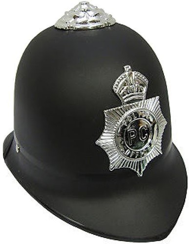 BLACK British Bobby poliziotto cappello poliziotto Costume Accessorio | eBay