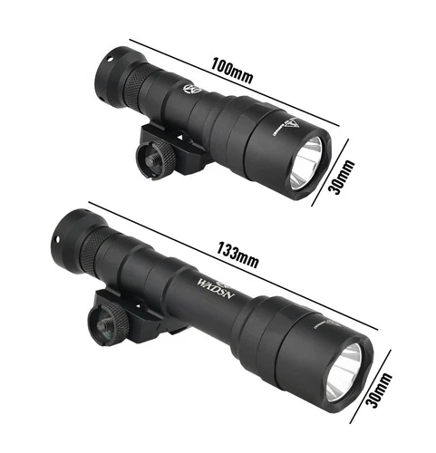 WADSN M300C M600U 战术手电筒童子军灯尾盖开关金属 LED 手电筒 - 第 6 张/共 14 张