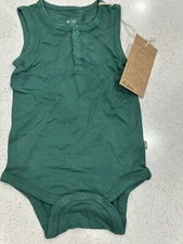 Kyte Baby Sleeveless Romper Emerald Green 3-6 Months