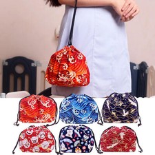 Portable Japanese Style Lunch Box Bag Lunch Handy Bags Drawstring Lunch Bag