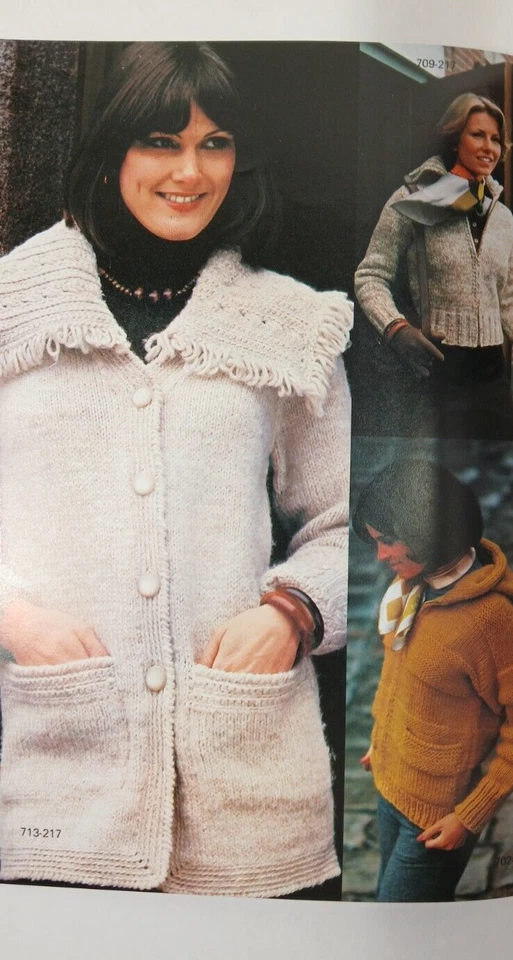 Vintage Patterns from Bernat - 18 Bulky Knit Fashion Greats - Book #217 - Image 3 of 4