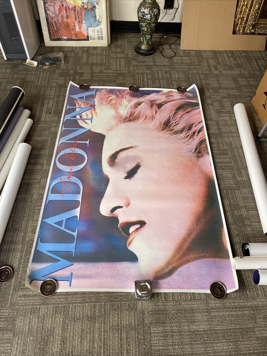 81 1986 MADONNA True Blue Record Subway Promo POSTER