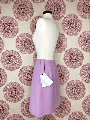 GUCCI Purple Silk Cady Crepe Mini Skirt Size 40 US 4 619479