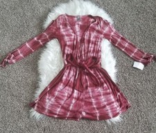 *3 DAY SALE* New $128 Go Couture Stretch Faux Wrap Tie Dye Dress Sz L