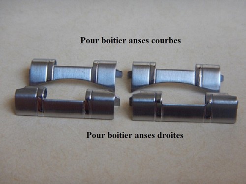 21 22 23 24 25 26mm SOLIDE BRACELET "OYSTER" ACIER SUR BOUCLE DEPLIANTE A RABATS - Picture 3 of 11