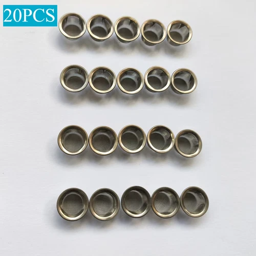 20Stück Rauchen Röhren Pfeife Shisha Bong Siebe Metall Mesh Schüssel Filter - Bild 2 von 8