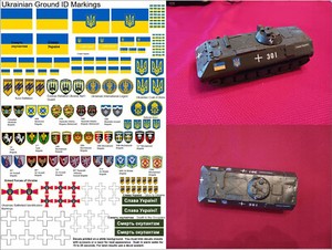 Ukrainian Ground ID and Brigade Unit Markings 1/35 scales